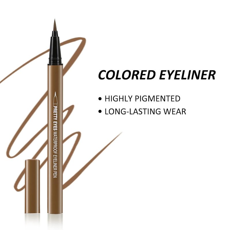 Liquid Eyeliner Pen Set - Matte Precision Tip for Bold Eye Makeup | Long-Lasting & Smooth Application