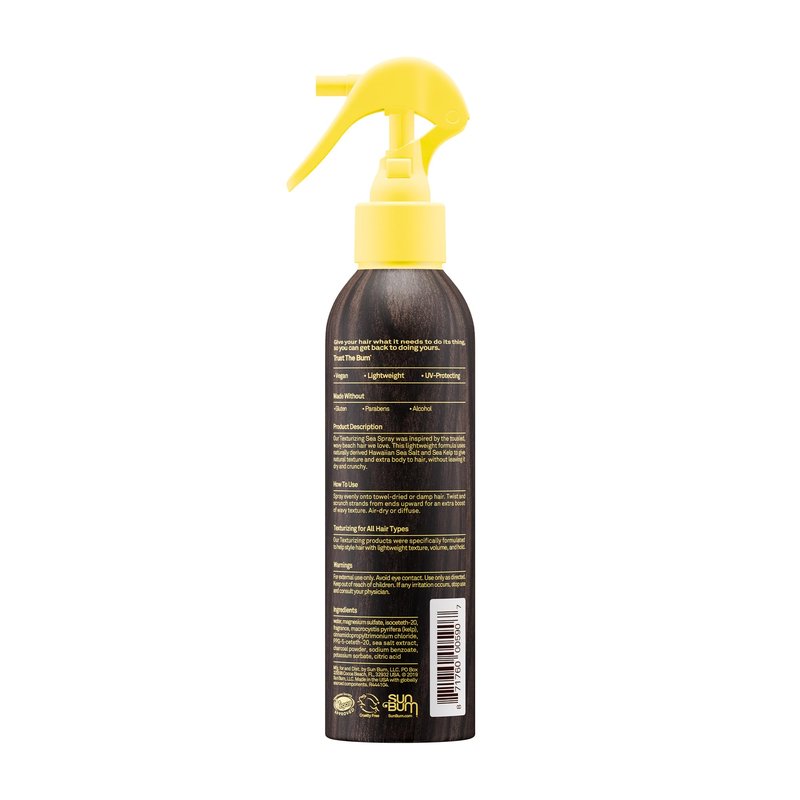 Sun Bum Sea Spray | Texturizing and Volumizing Sea Salt Spray | UV Protection With a Matte Finish | Medium Hold | For All Hair Types | 6 FL OZ Bottle