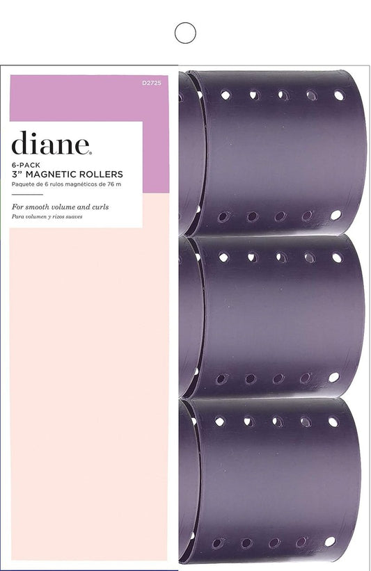 Diane Magnetic Roller - Purple - 3inch - 6 Pack