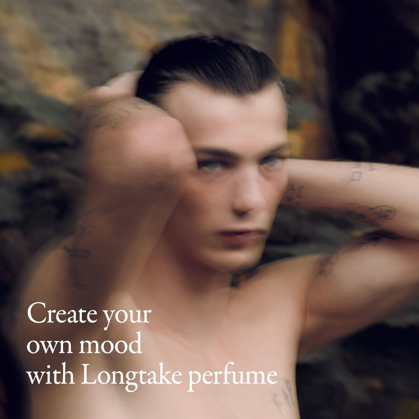 LONGTAKE Solid Perfume - Black Tea & Fig ScentㅣLong Lasting Travel Size Gel Fragrance, Alcohol-Free, Vegan & Sustainable, Cashmere-like Finish Cologne 1.01 fl.oz.