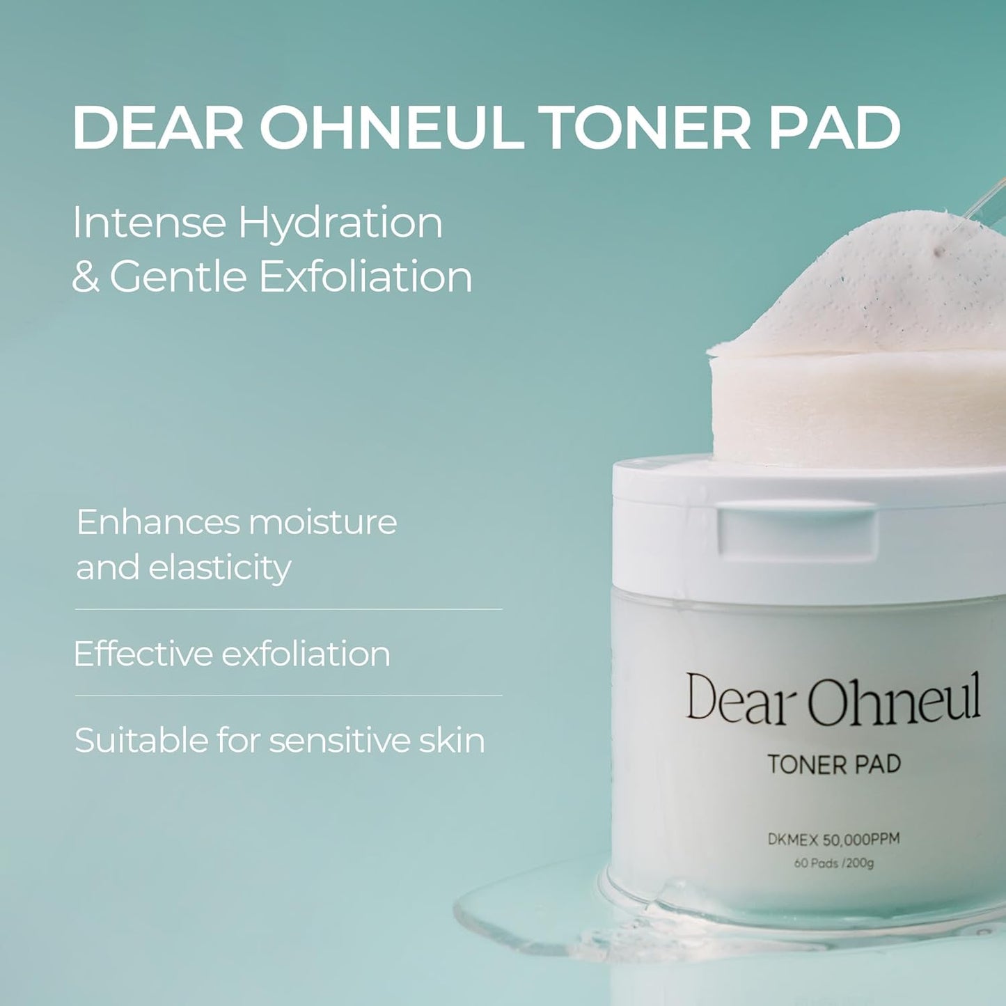 Donkey Toner Pads - Pore-Tightening & Hydrating 60 Pads (7.05 oz) | Gentle Exfoliation with Donkey Milk
