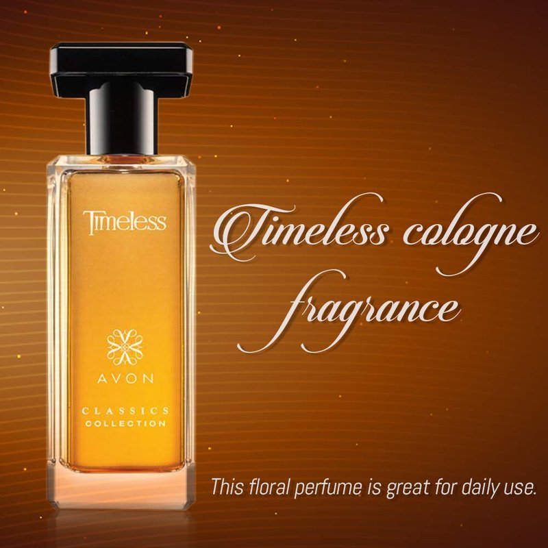 AVON Classics Timeless Cologne for Women & Men — Long-Lasting Floral Perfume with Bergamot, Jasmine & Patchouli — Sophisticated Clean Fragrance for All Occasions, 1.7 fl oz