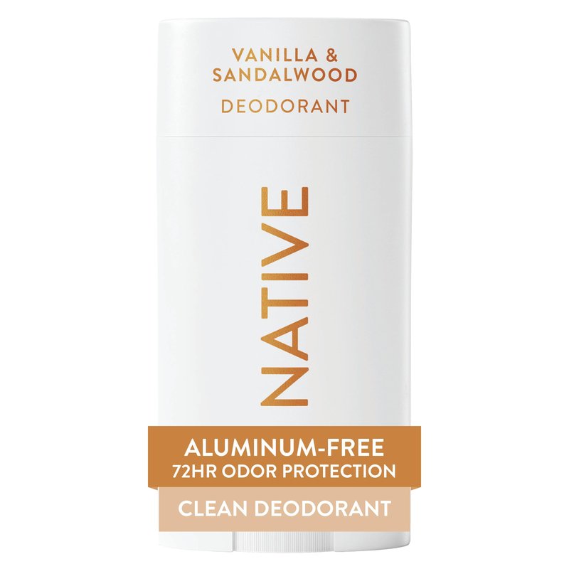 Native Deodorant Contains Naturally Derived Ingredients, 72 Hour Odor Control, Deodorant for Women and Men, Aluminum Free, Vanilla & Sandalwood 2.65oz