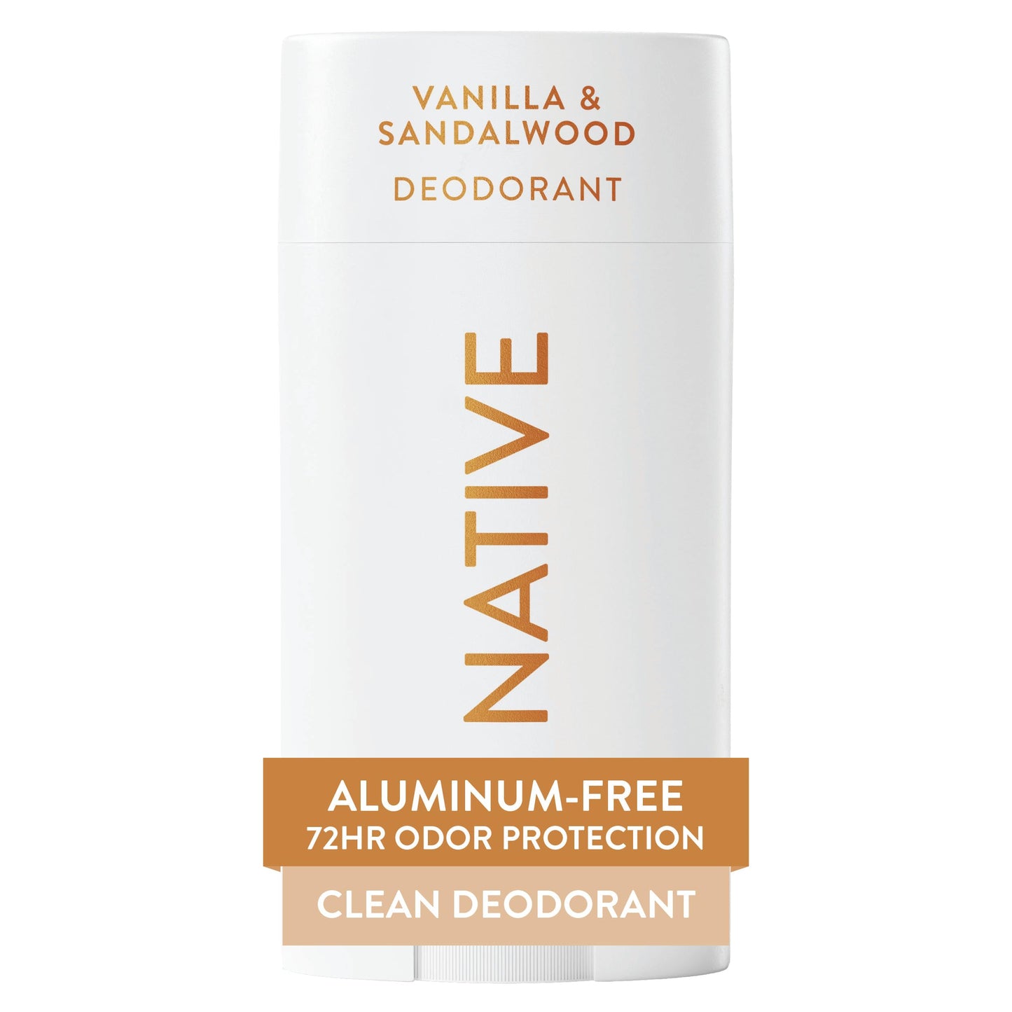 Native Deodorant Contains Naturally Derived Ingredients, 72 Hour Odor Control, Deodorant for Women and Men, Aluminum Free, Vanilla & Sandalwood 2.65oz