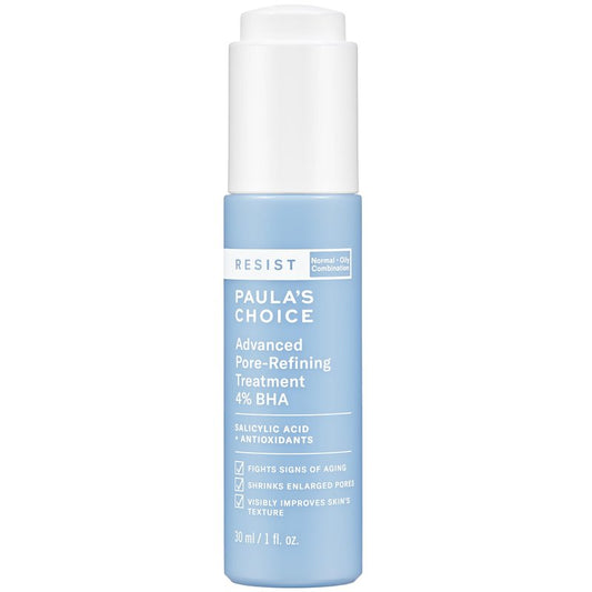 Paula's Choice RESIST Advanced Pore Refining Treatment 4% BHA Serum, Face Exfoliator with Salicylic Acid, Green Tea, Anti-Aging Exfoliant for Oily, Normal, Combination Skin, Fragrance-Free, 1 Fl Oz.