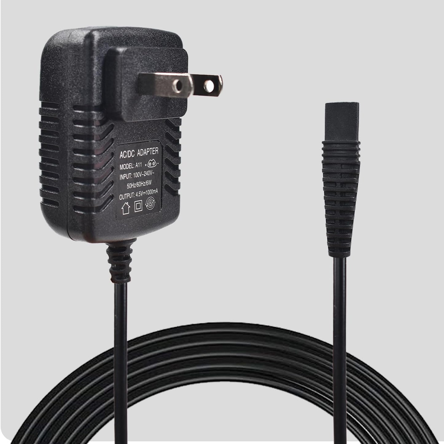 BOEEA Replacment Charger for BaByliss PRO Shaver FXFS2 FXFS2G, 4.5V Adapter Compatible with BaBylissPRO Barberology Cordless Metal Double Foil Shaver FXFS2 Power Cord Supply