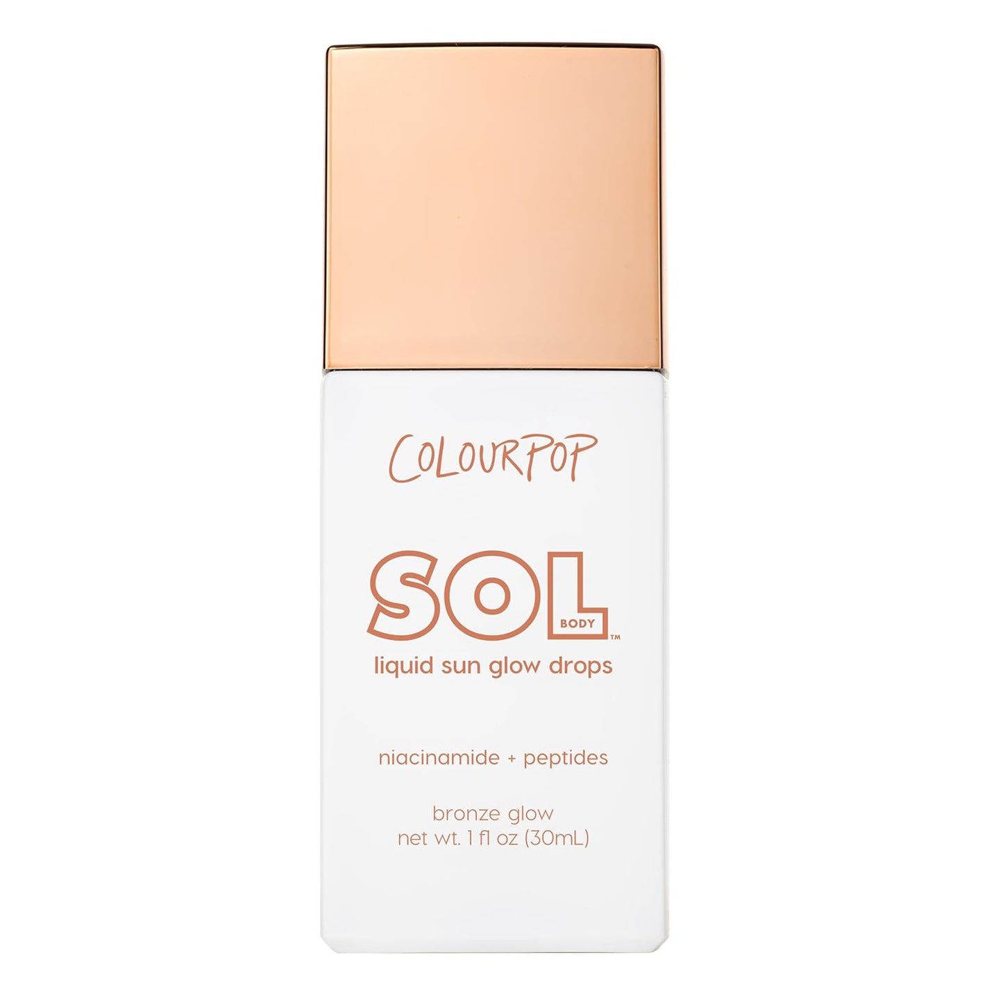 ColourPop Liquid Sun Glow Drops - Buildable Face & Body Bronzer with Niacinamide & Peptides | 1.11 oz for Radiant Skin
