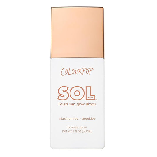ColourPop Liquid Sun Glow Drops - Buildable Face & Body Bronzer with Niacinamide & Peptides | 1.11 oz for Radiant Skin
