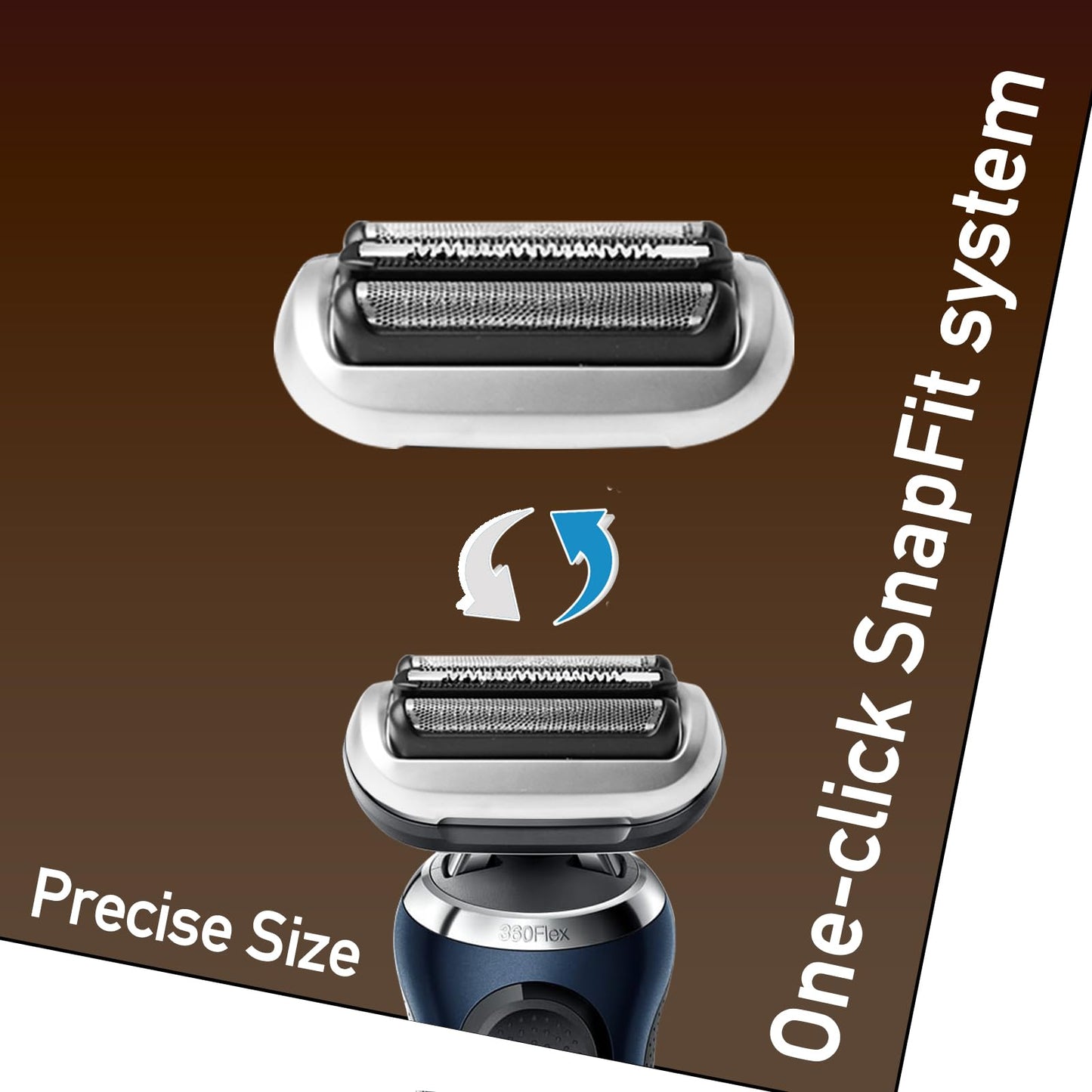 FRASAM 2Pcs 74S Replacement Head for Series 7 Shavers, Compatible with New Generation S7 7020s, 7025s, 7027cs, 7071cc, 7075cc, 7085cc, etc.