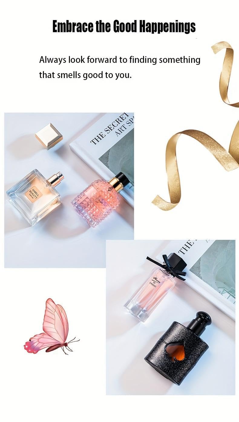 **Women's Perfume Set - 4 Floral & Fruity Fragrances in Elegant Gift Box | 105ml Total (3.5oz)**