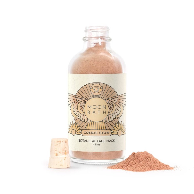 Cosmic Glow Botanical Face Mask - Ayurvedic Herbal Clay Treatment for Radiant Skin | 4 fl oz