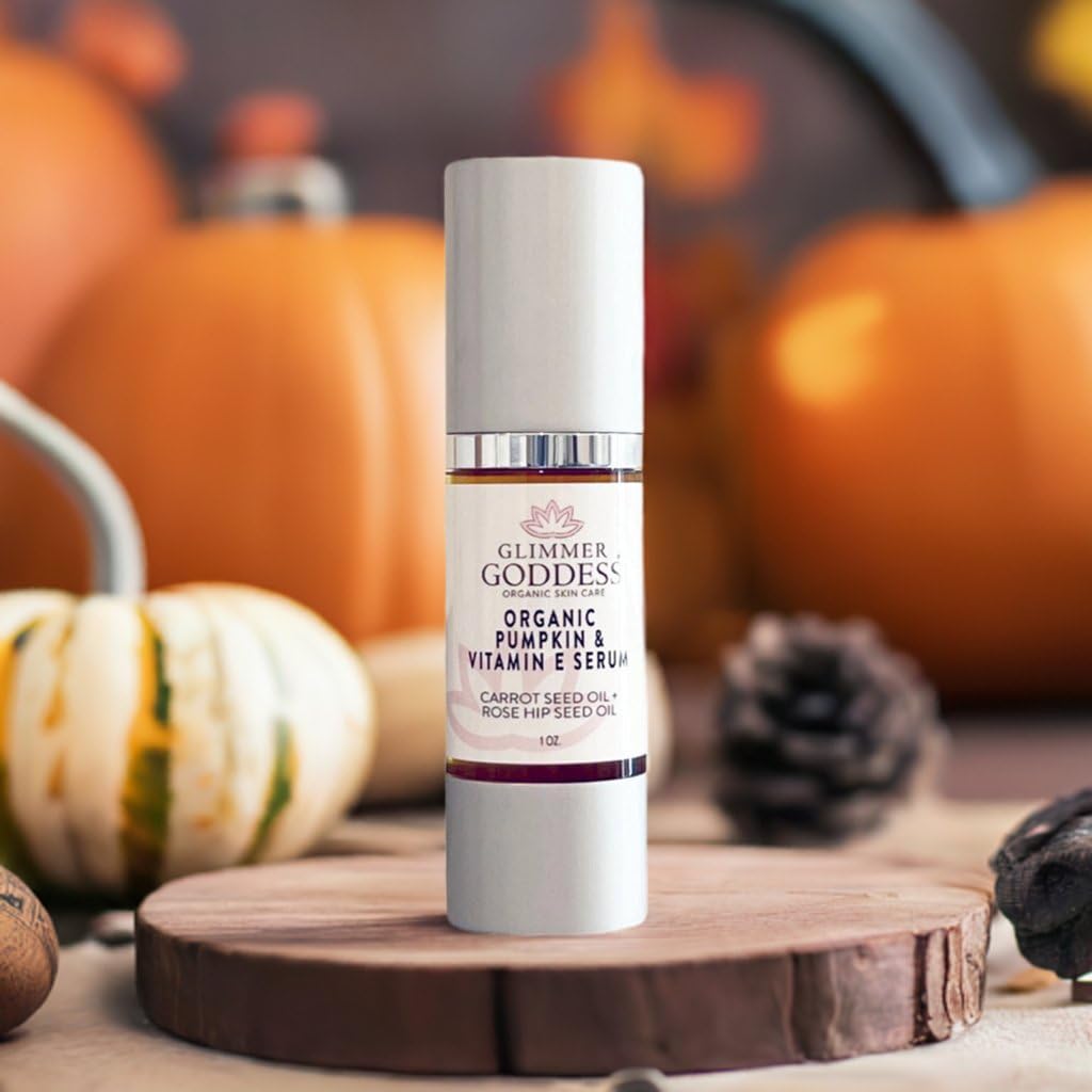 Glimmer Goddess Organic Face Serum - Pumpkin & Vitamin E, 1 oz