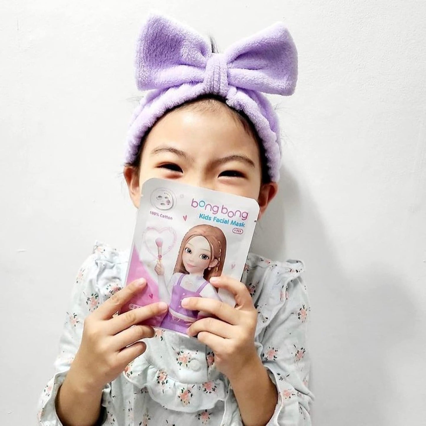 Kids Spa Facial Masks 5-Pack - 100% Cotton Sheets with Headband | Princess Masks for Spa Parties & Sleepovers