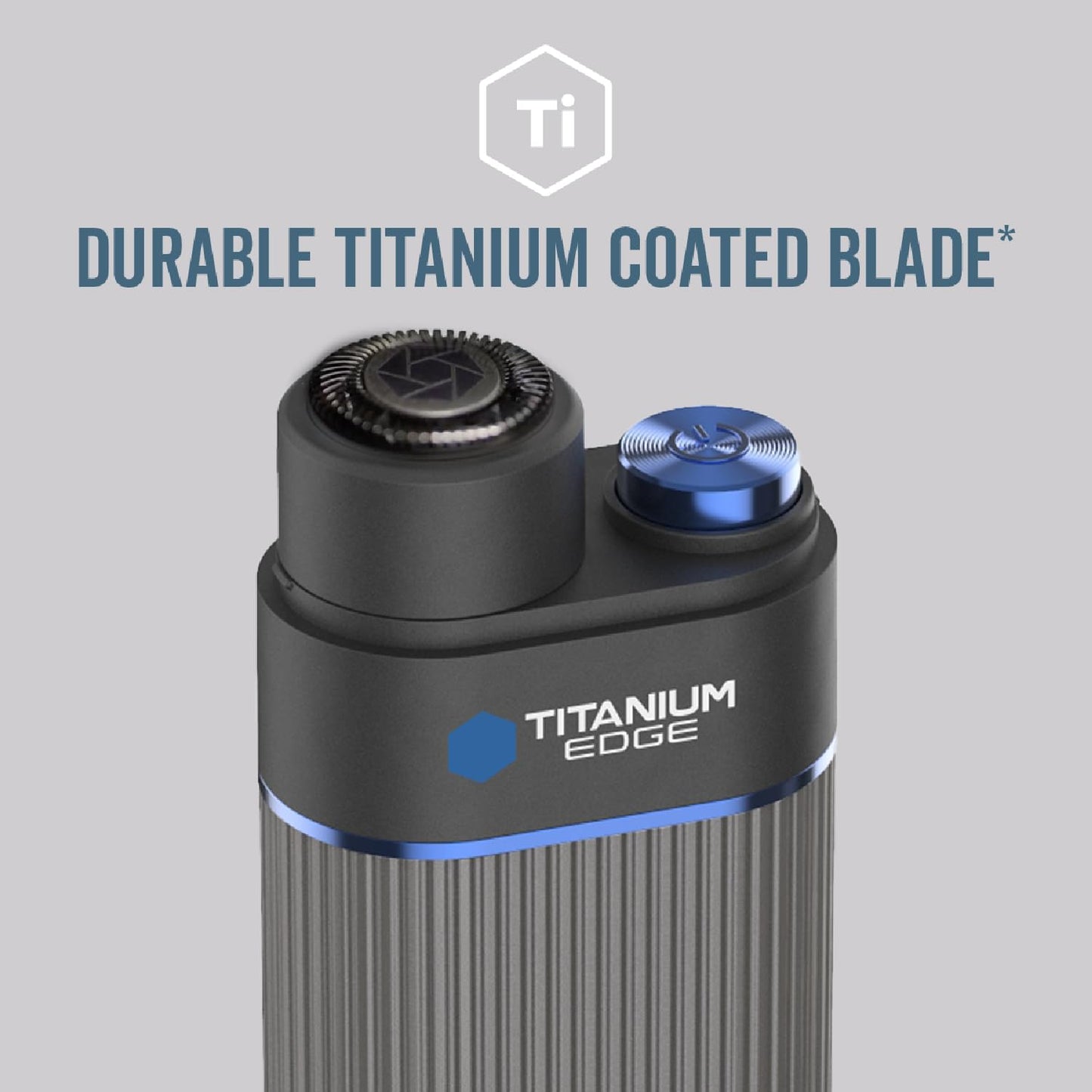 Microtouch Titanium Edge Ear & Nose Trimmer – Dual Rotary Blade Heads with Light – Water Resistant – Travel Friendly – Durable Design – Titanium Coated Blades for Precise, Comfortable Grooming