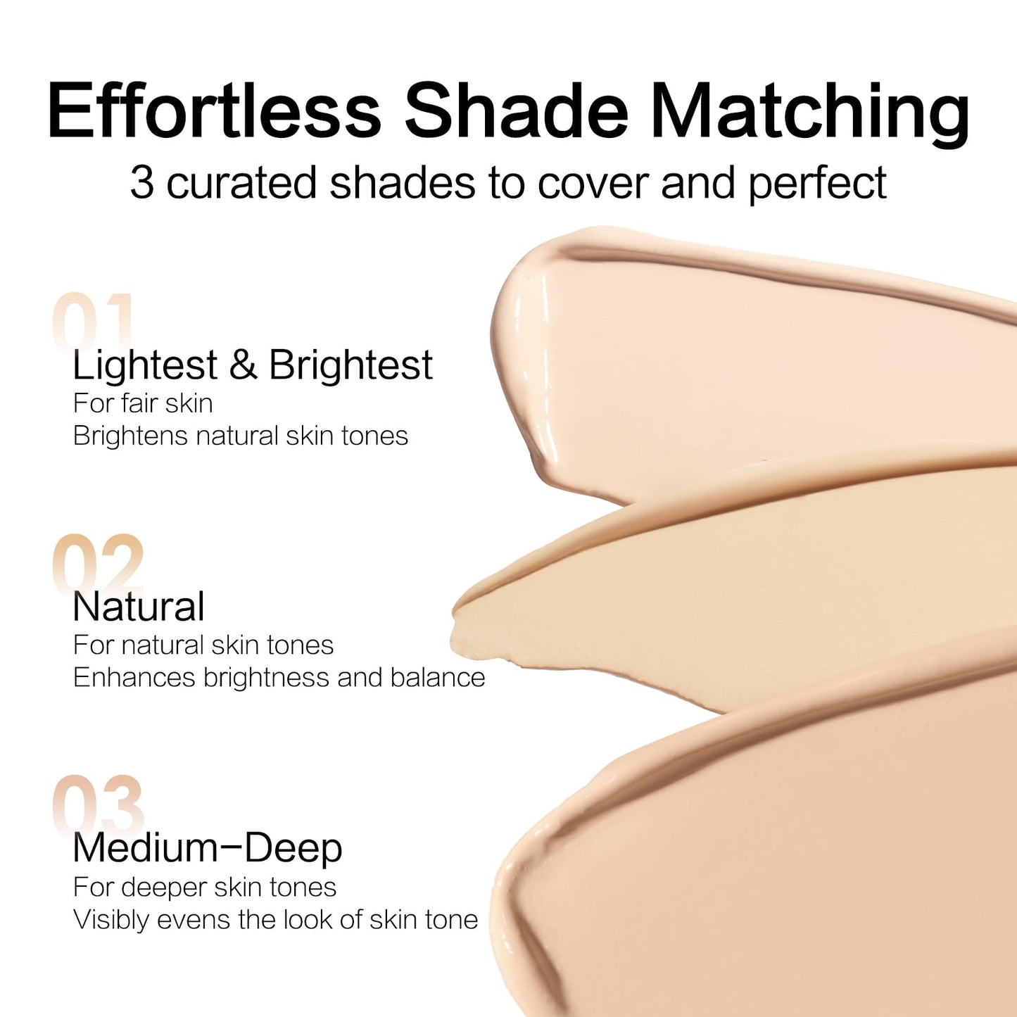 CARSLAN Full Coverage Concealer with 12H Wear for Dark Circles