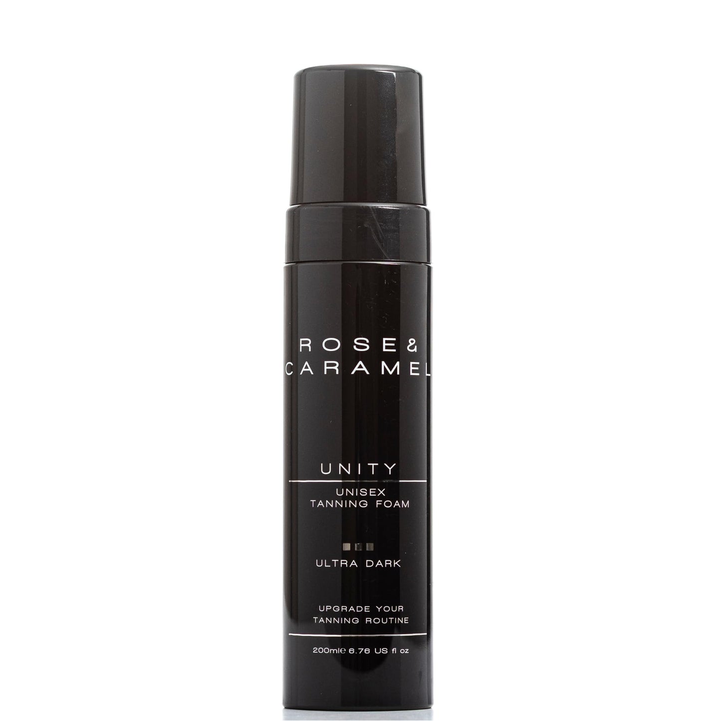 Rose & Caramel Unity Unisex Bronze Self Tanner Mousse Ultra Dark 6.76 Fl Oz (200ml) Vegan Cruelty Free