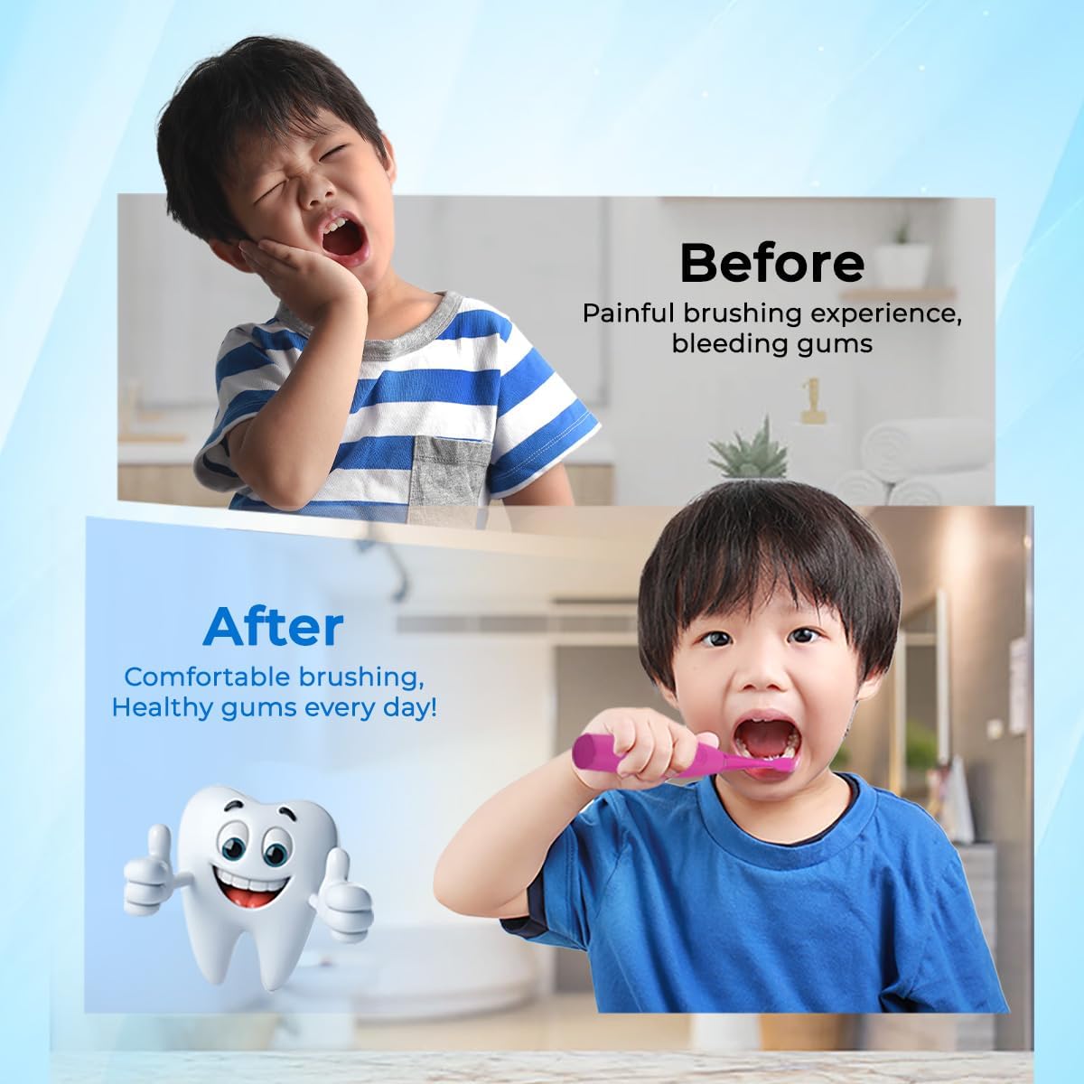 Toothbrush Replacement Heads for Burst Kids Electric Toothbrush - Ultra-Soft Bristles & Dust Cover Caps | 6 Pack (Pink)