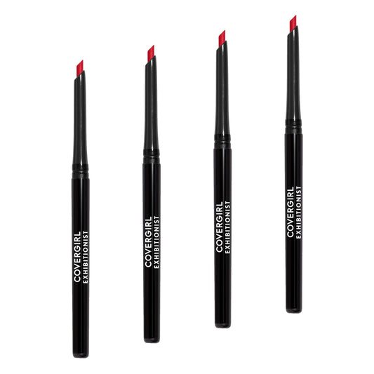 COVERGIRL Exhibitionist Lip Liner Uncarded, Cherry Red 220, 0.012 Ounce (Pack of 4)