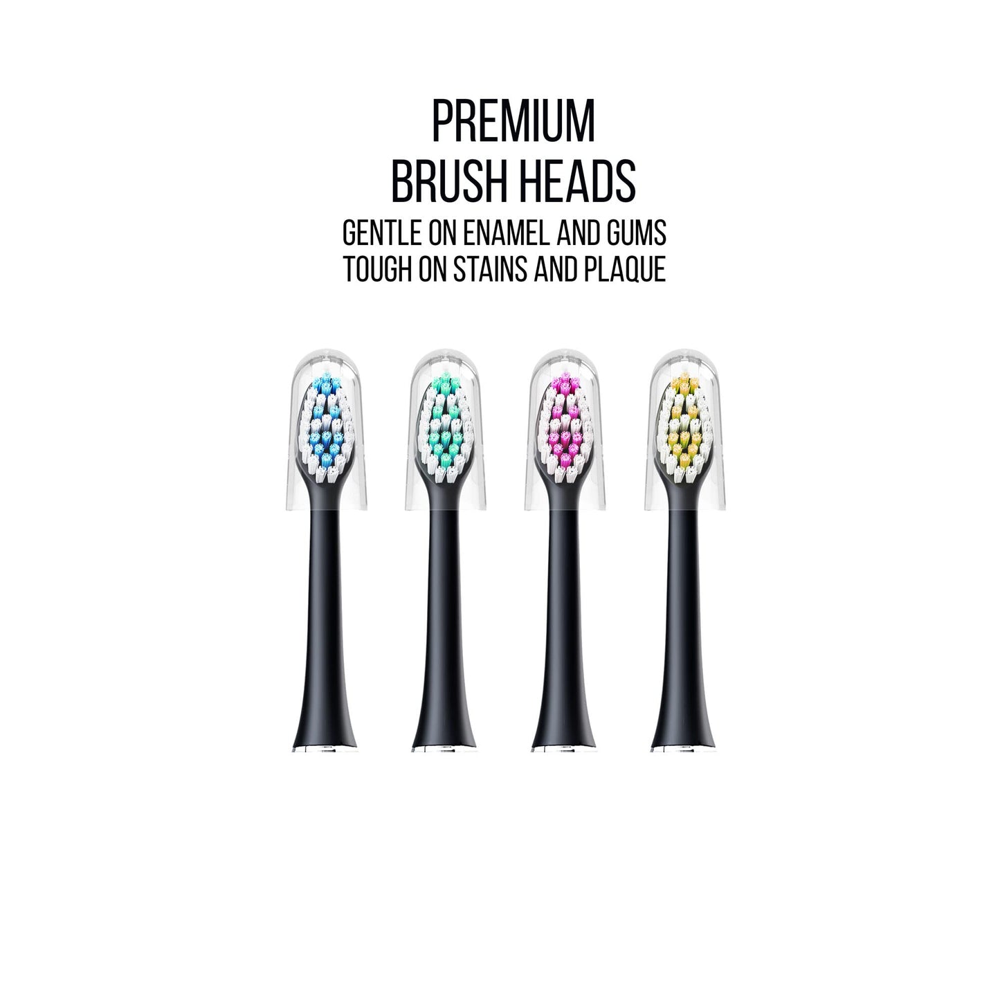 Acteh Toothbrush Replacement Heads Compatible with Acteh, JetWave UV, Sonic Edge, eBrush Models (8 Pack White)