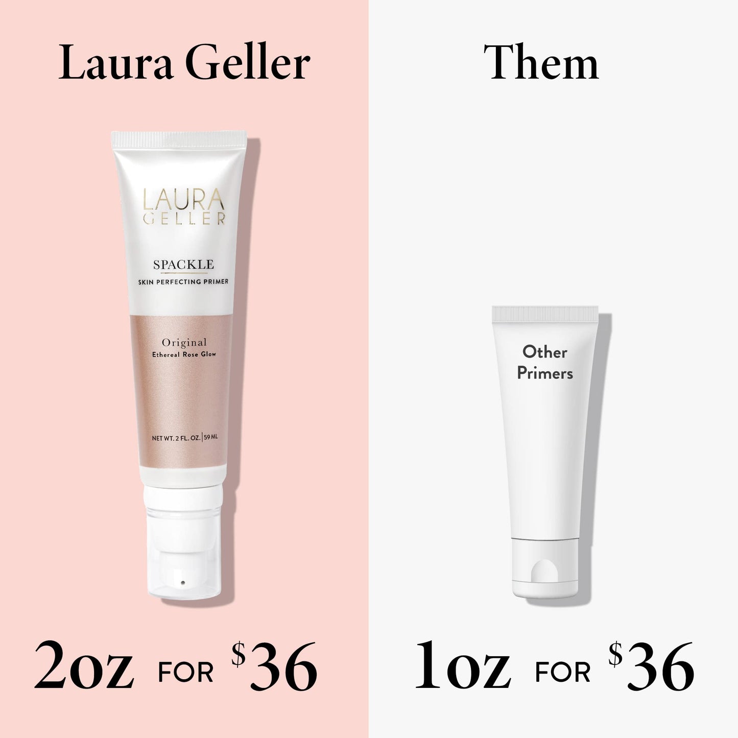 LAURA GELLER NEW YORK Ethereal Rose Glow Kit - Baked Blush-n-Brighten Marbleized Blush, Spackle Skin Perfecting Makeup Primer, Rose Glow (2pc)