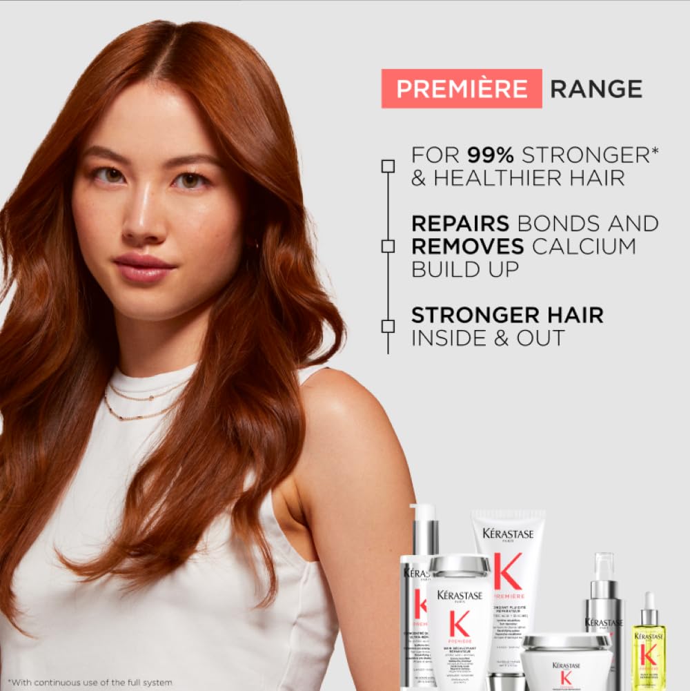 Kerastase Sulfate-Free Hair Repair Shampoo | Strengthens & Smoothes Damaged Hair, Citric Acid Formula