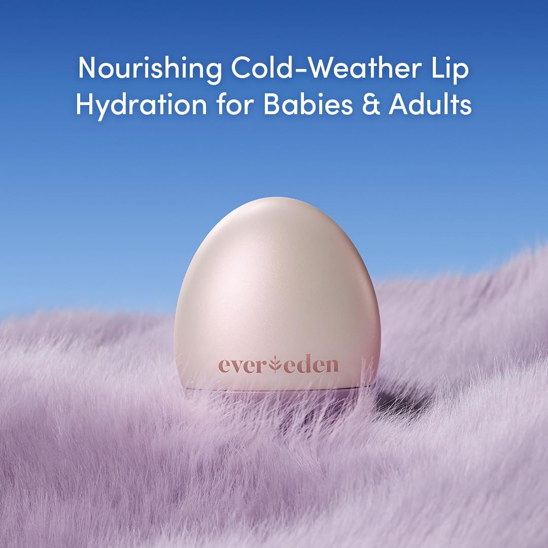 Evereden Super Rich Hydrating Lip Balm for Kids: Clean & Vegan Soothing & Nourishing Lip Balm Stick for Harsh, Cold Climates - Chaga Mushroom and Ceramides