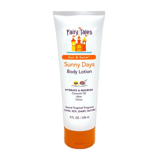 Fairy Tales Sun & Swim After Sun Lotion for Kids - Soothing After-Sun Care with Aloe & Coconut Oil - Hydrates & Nourishes Sun-Drenched Skin - 8 oz