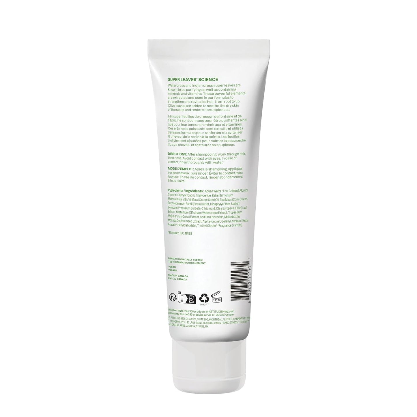 Nourishing Hair Conditioner for Dry & Damaged Hair - Vegan Detangler with Grapeseed Oil & Olive Leaves | 8 Fl Oz