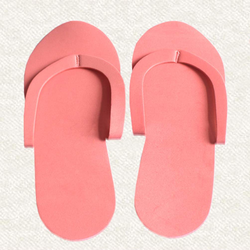 EXCEART 36 Pairs Disposable Foam Pedicure Slipppers Spa Flip Flops Foam Sandals Pedicure for Foot Spa Salon (Random Color)