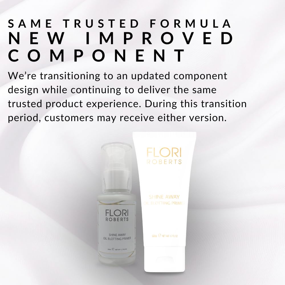 Shine Away Oil Blotting Primer by Flori Roberts, Long Lasting Oil and Shine Control, Flawless Complexion for Women of Color or Darker Skin Tones