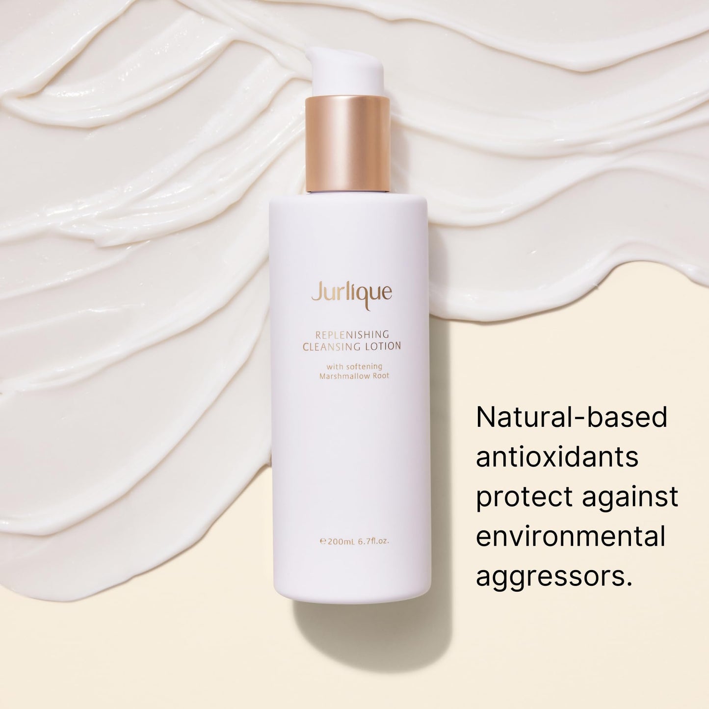 Jurlique Replenishing Cleansing Lotion - 6.76 Fl Oz - Gentle Facial Cleanser & Makeup Remover for Women - For Dry & Sensitive Skin - Nourishing Face Wash - Australian Natural-Based Skincare