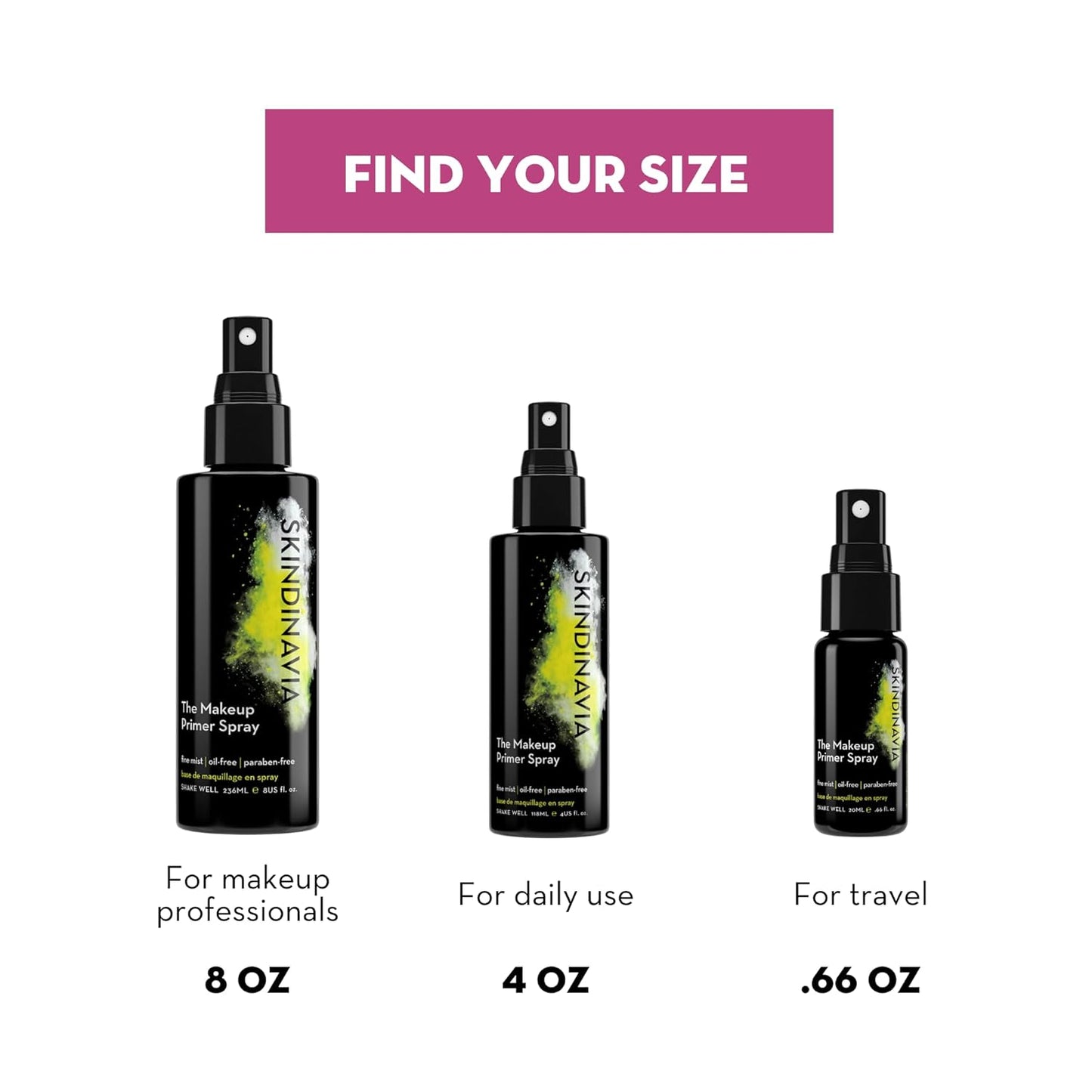 Skindinavia Makeup Primer Spray - Oil Control & Shine Minimizer for Oily Skin | 4 Oz Mattifying Base