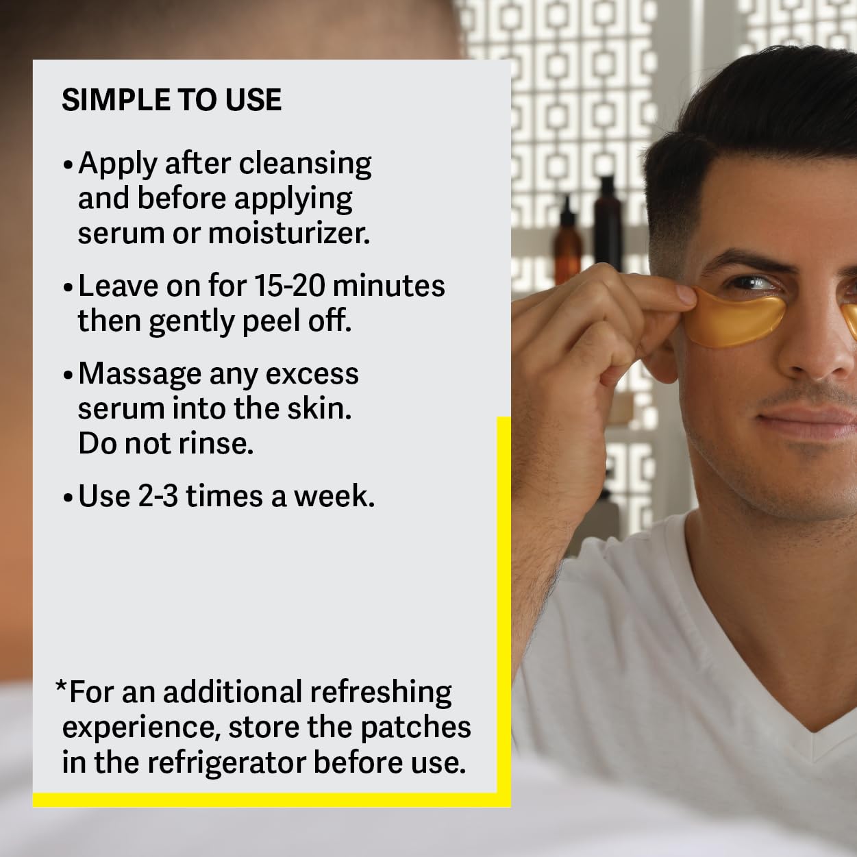 ZEST 50 Pairs 24k Gold Gel Crystal Collagen Eye Mask - Under Eye Pads for Moisturizing, Reducing Fine Lines, Dark Circles & Puffy Eyes Patch for Women and Men