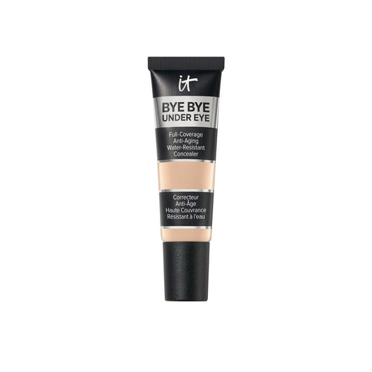 IT Cosmetics Bye Bye Under Eye Concealer (Medium Beige) - Waterproof, Full Coverage Brightening Concealer For Dark Circles, Fine Lines, Redness & Discoloration, Anti-Aging, 24H Wear - 0.4 fl oz