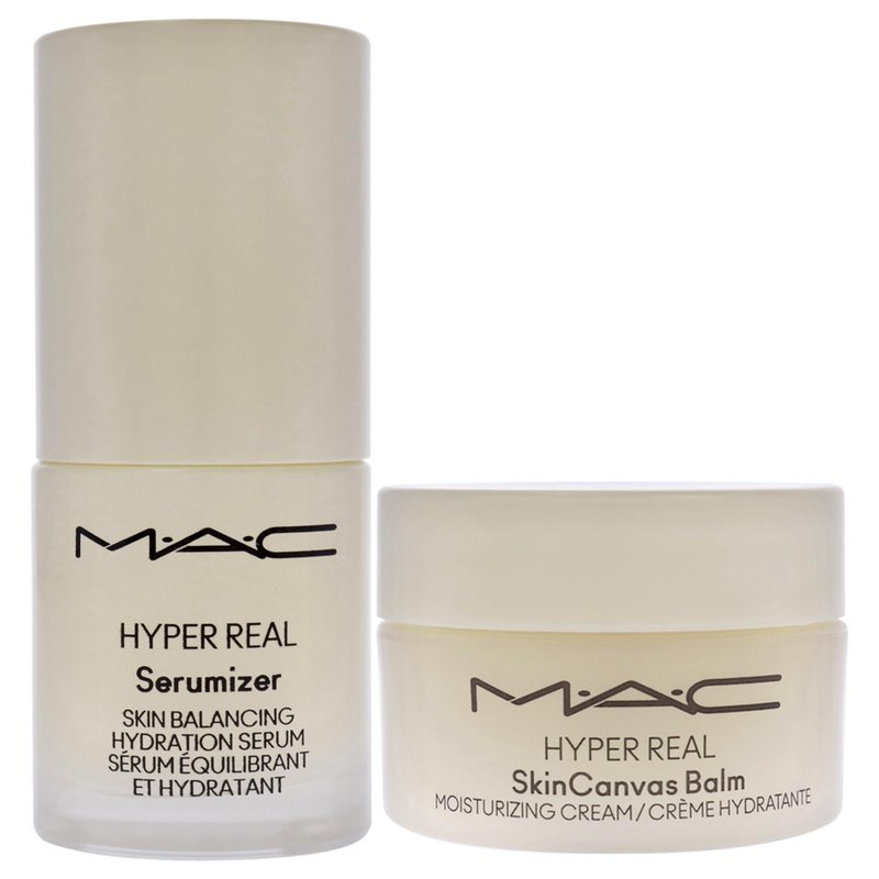 Bizzare Blizzard Snow Peony Hyper Real Kit by MAC for Women - 2 Pc 0.5oz Hyper Real Serum, 0.5oz Hyper Real Cream