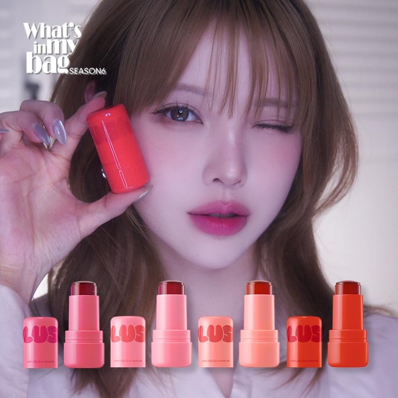 Elensilia Plush Water Jelly Lip & Cheek Tint – 10g (0.35oz) | Lightweight & Buildable Tint for a Natural, Fresh Glow (Water Melong)