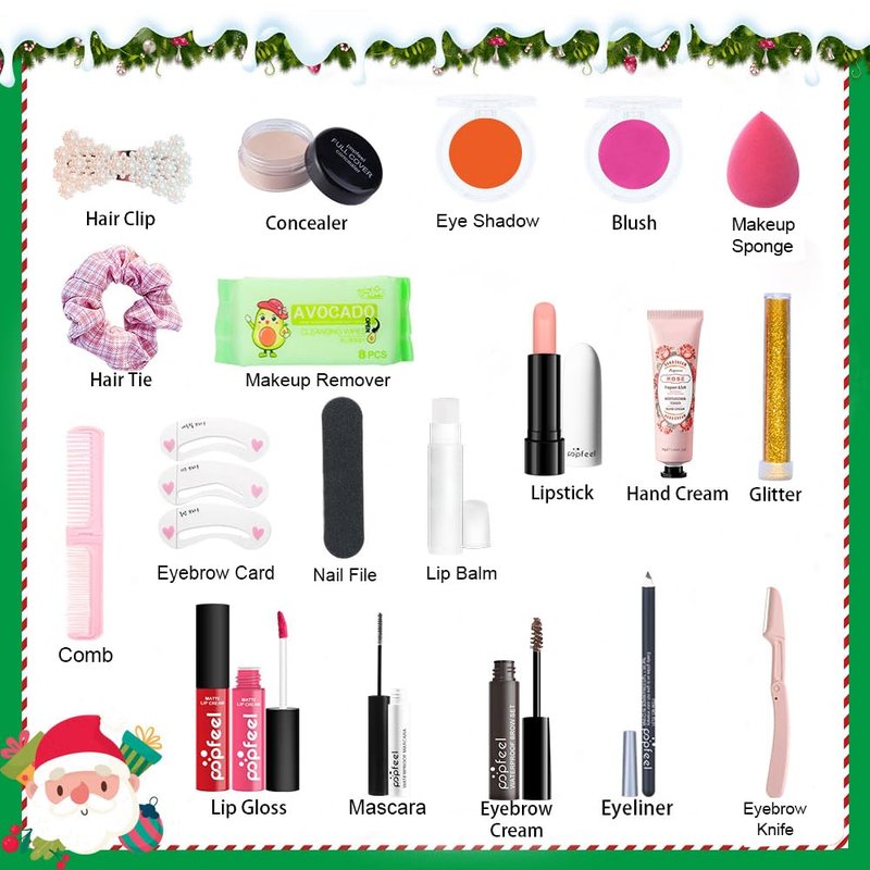 All-in-One Makeup Kit for Women - Complete Set with Eyeshadow, Lip Gloss, Concealer & Blush | Perfect for Teens