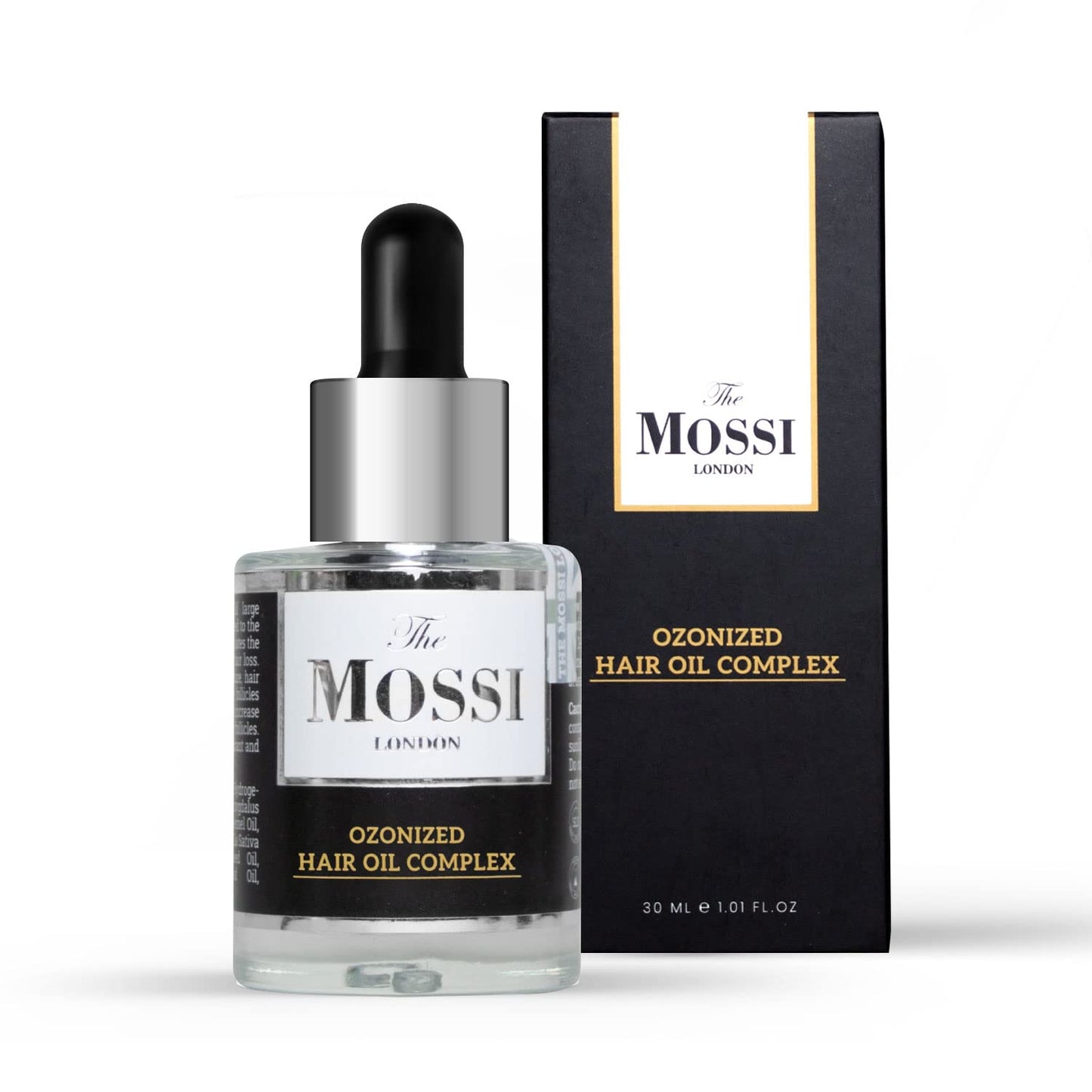 The Mossi London Ozonized Scalp Oil, Hair growth Complex, Hair oil for Dry Scalp, Hair Growth oil For Man, Woman, Scalp Treatment, All Hair Types (1.01 fl Oz. - 30 ml)