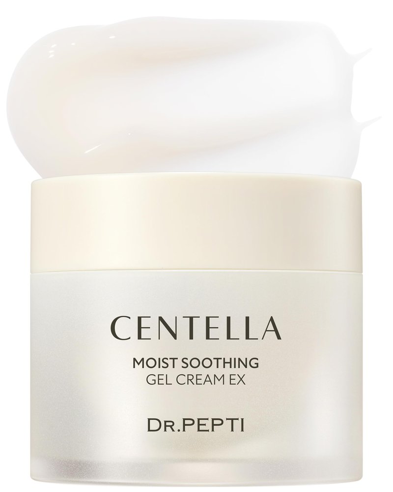 dr.pepti Centella Cooling Gel Cream – 72.5% Centella & 10-Type Hyaluronic Acid – Water-Gel Moisturizer with Soothing Cooler Ex® for Reactive, Sensitive & Post-Retinol Skin, No Pilling, 2.37 fl oz