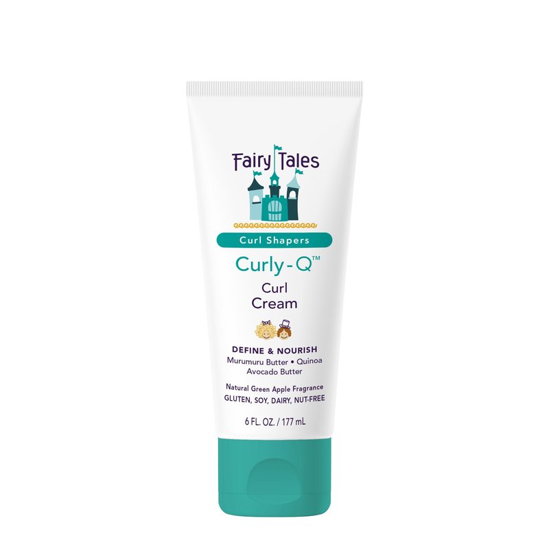 Fairy Tales Curly Q Kids Curl Cream – Lightweight Curl Crème for Curly and Wavy Hair Kids - Paraben, Sulfate, Gluten and Nut Free - 6 oz