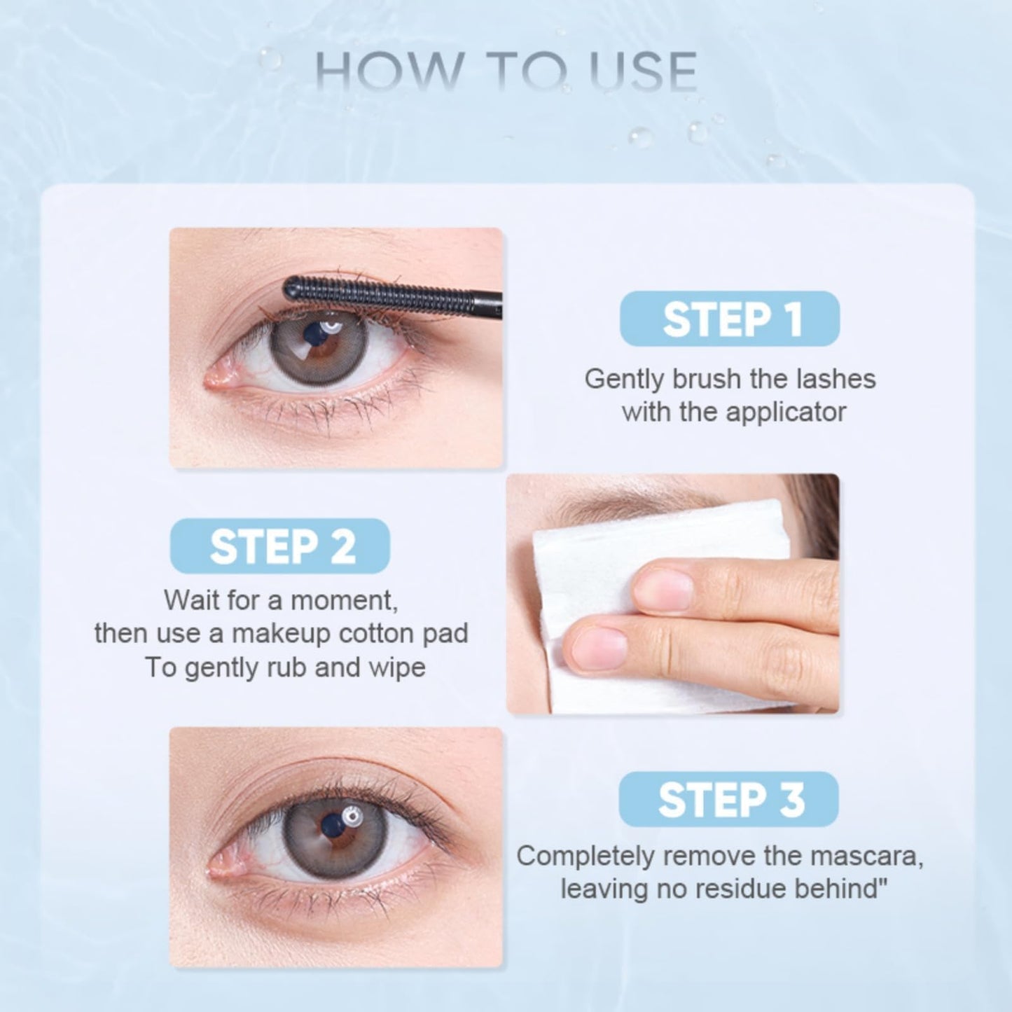JUDYDOLL Mascara Remover- Gentle Remover for Waterproof Eye Makeup,Great Cleanser for Judydoll Iron Mascara, No Irritation, Fast, Safe & Easy, Sensitive Skin Friendly