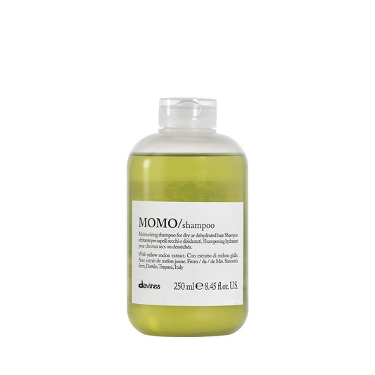Davines MOMO Shampoo, Nourishing Gentle Cleansing Action for Dry and Dehydrated Hair - Promoting Lasting Hydration, Softness, and Shine with Cartucciaru Melon Extract, 8.45 Fl Oz