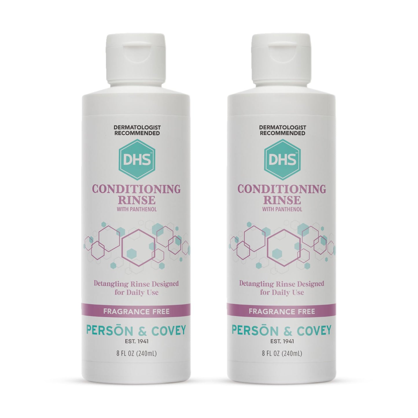 DHS Conditioning Rinse Moisturizing Conditioner – Hydrating and Detangling for Dry, Damaged, or Oily Hair – 2 Pack (8 oz Bottles)