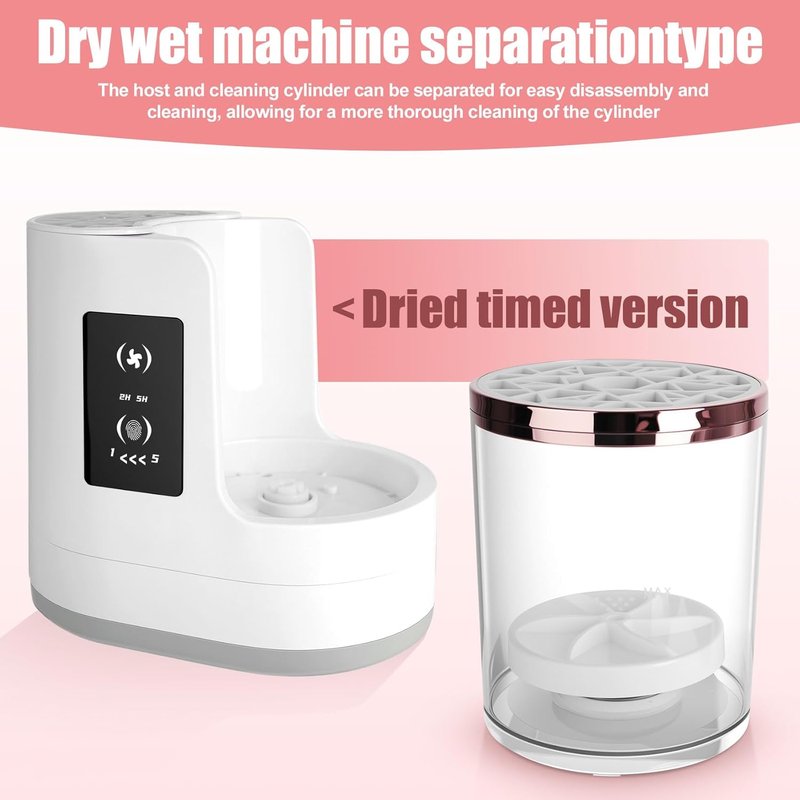 Electric Makeup Brush Cleaner Machine - 3-in-1 Automatic Washer & Dryer for All Brush Sizes | USB Cosmetic Tool (XL)