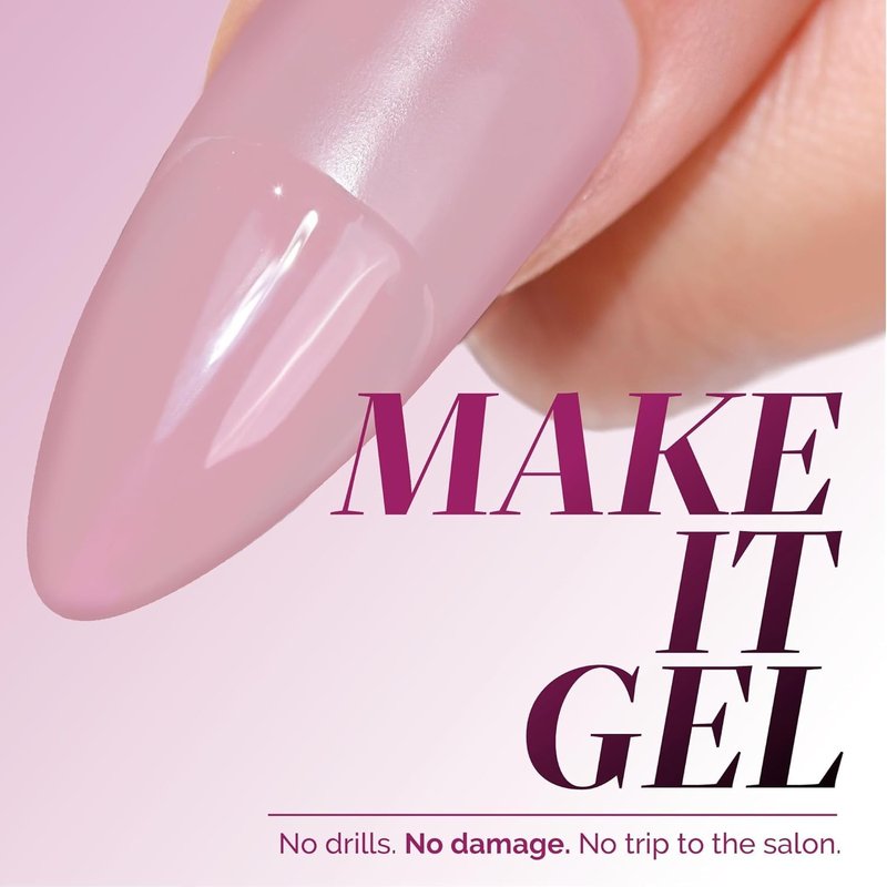 LONDONTOWN GelShift Top Coat and Foldable UV Lamp Set, Transformative UV Gel Top Coat for Nail Polish, Light and Fast Curing Lamp