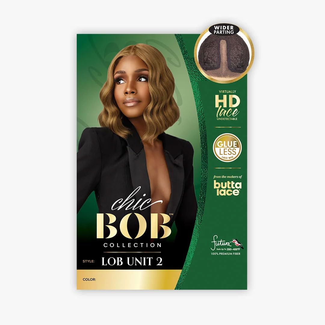 Sensationnel Chicbob Lace Frontwig-Lob Unit 2, 1 JETBLACK