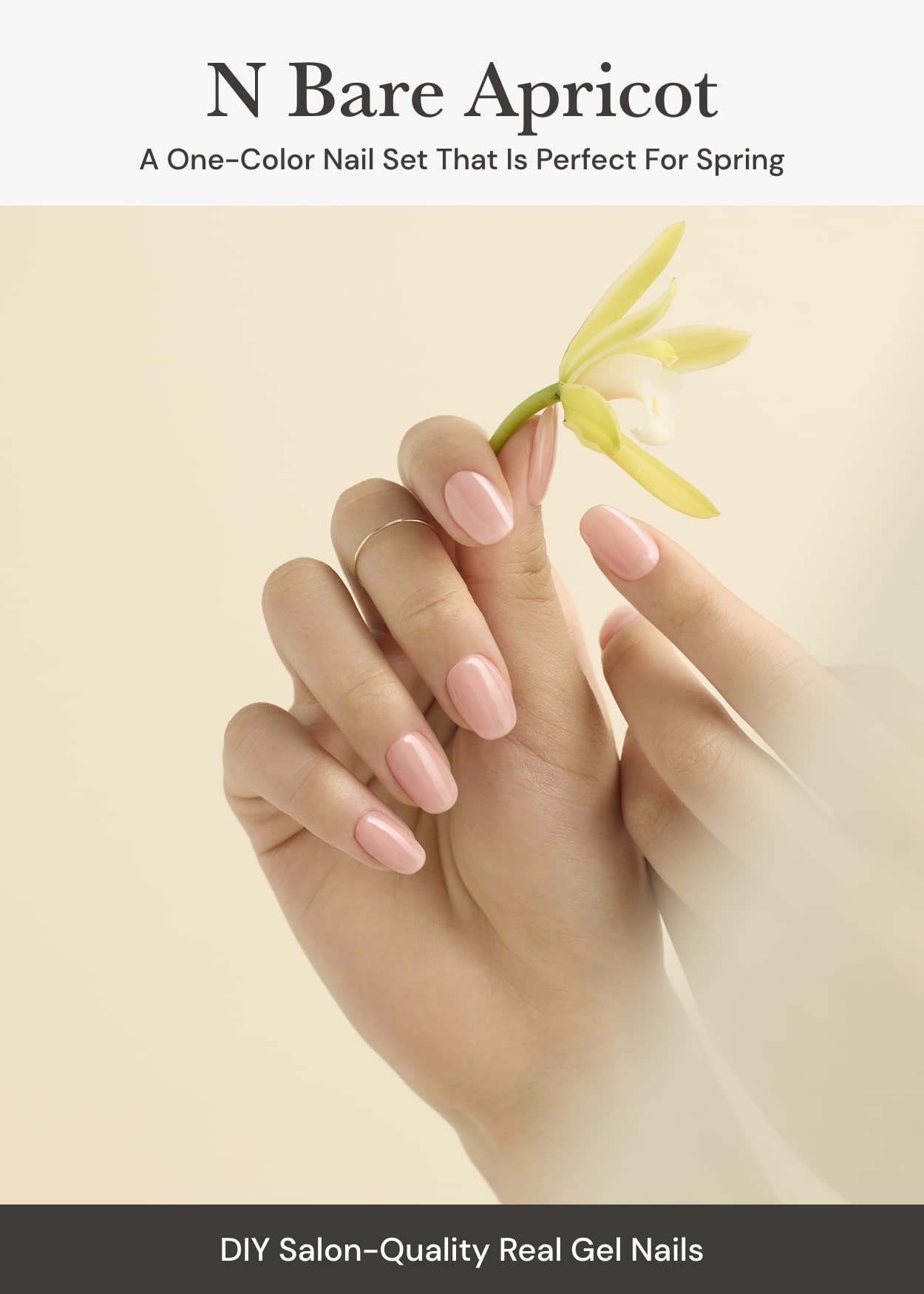 ohora Semi Cured Gel Nail Set of 2 (N Spring 001 & Pro Easy Peel Remover) - Professional Salon-Quality Nail Care