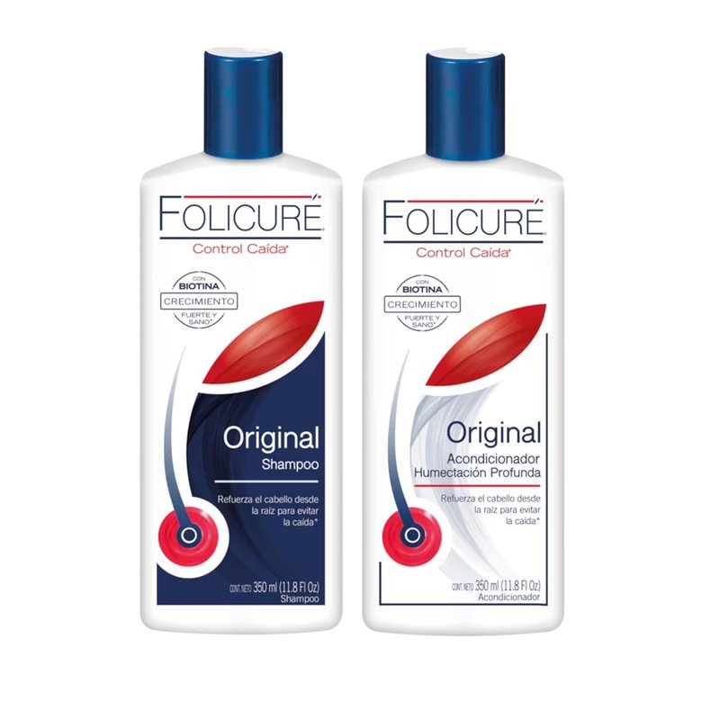 Folicure Hair Growth Shampoo & Conditioner Pack - Deep Moisture for Enhanced Volume | 11.8 fl oz Each
