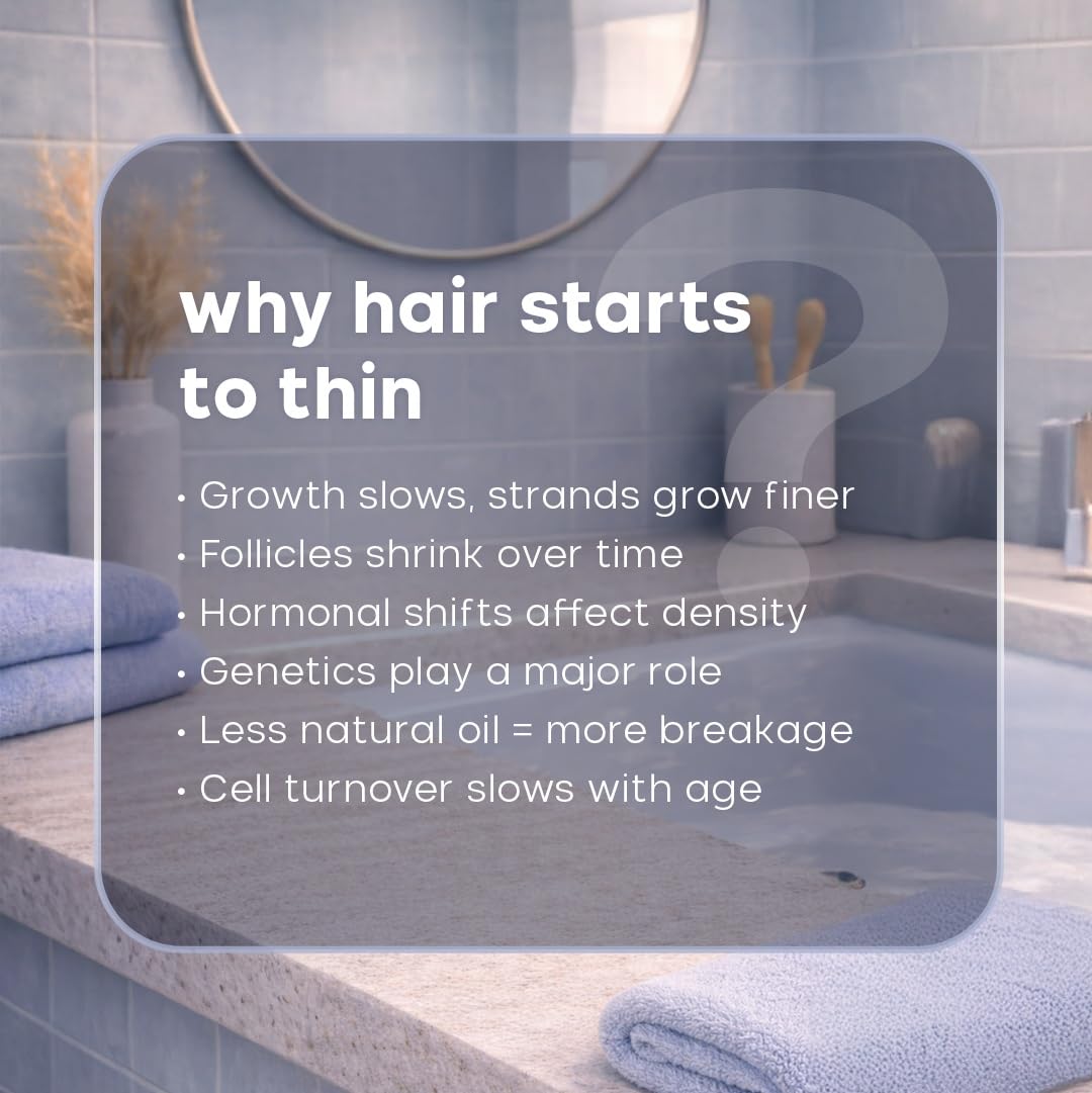 ALFAPARF MILANO Semi di Lino Density Shampoo for Thinning Hair - Color Safe Thickening Shampoo for Hair Loss - Sulfate Free - Adds Body & Volume - Revitalized, Youthful & Thicker Locks