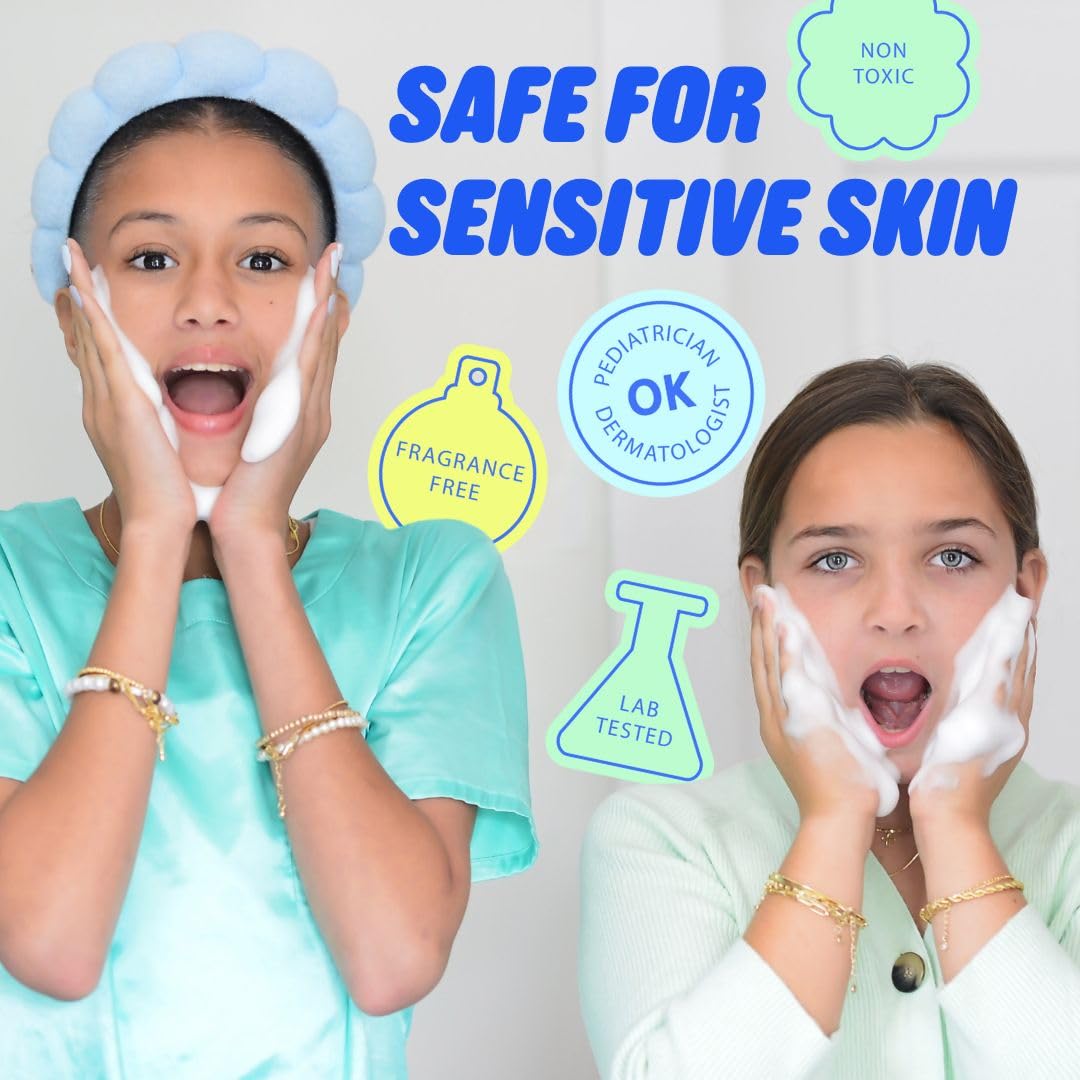 Pipa Skincare Daily Glow Bundle for Kids | Moisturizer, Cleanser & Cute Pouch - Gentle Hydrating Skincare Gift Set